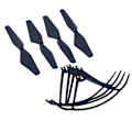 Miniatyrbild 3 av 7: FOLD Drone Reservdelssats Propellrar Blad Rekvisita Guard Protec A