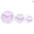 Pikkukuva 1 / 8: Muoviset Flower Fondant Cake Tools Sugar Craft Plunger ter Bakin G