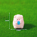 Miniatyrbild 1 av 8: Mini e Funny Pig Figur Car Dashboard Ornament Desktop Resin Cr 6