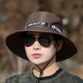 Miniatyrbillede 5 af 8: Mænd Sommer Bred Rim Bucket Hat Mode Udendørs Åndbar Sol Coffee