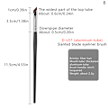 Miniatyrbillede 1 af 8: Upgrade Blade Eyeliner Brush Ultra Thin Fine Angle Flade øjenbryn B