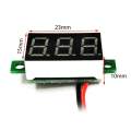 Miniatyrbillede 6 af 6: Mini 0,36 tommer DC4,5V-30V Digital LED Display Panel Spænding Met Blue