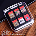 Miniatyrbild 2 av 8: Case för Switch/Switch Lite/Switch OLED 12-kassetter Transparent