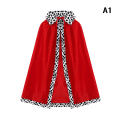 Miniatyrbilde 1 av 8: Kids King Emperor Halloween Costume Rød kappe King Prince Robe A1