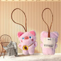 Pikkukuva 4 / 8: Squeak Doll Name Tarra Riipus Sammakko Panda Pehmo Matkalaukkulappu Panda