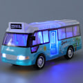 Miniatyrbild 1 av 8: Skolbuss Ljud Ljus Tur Buss Modell Pojke Toy Diecasts Toy Vehi Blue
