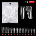 Miniatyrbild 1 av 8: 60st ABS-förlängningsnagelformer för UV-gellack False Nail Art 15