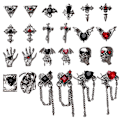 Pikkukuva 4 / 8: Tee itse nail art , 3d metalliseos, tumma kynsiristikkohämähäkki C