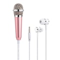 Pikkukuva 3 / 8: Mikrofoni 3,5 mm Stereo Studio Mic KTV Karaoke Mini mikrofoni Silver