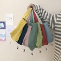 Pikkukuva 6 / 8: Lounaskassi Vakosametti Canvas Lounaslaatikko Picnic Tote Cotton Cloth Sm Light green