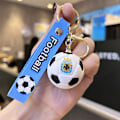 Miniatyrbillede 1 af 8: Fodboldstjernefigur Messi nøglering Rygsæk Taske Decor Doll Pend A3