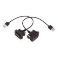 Pikkukuva 8 / 8: Auton kojelaudan uppoasennus USB paneelin jatkokaapelin sovitin Soc A