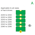 Miniatyrbilde 6 av 8: NGFF M.2 SSD-adapterkort 2242 til 2280 2230 til 2280 overføring Ca C