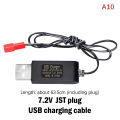 Miniatyrbilde 1 av 8: 3,6V 4,8V 6V 7,2V NiMH batteri USB-lader for fjernkontroll A10