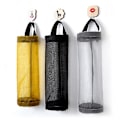 Miniatyrbillede 4 af 5: Hjemmekøbmandsposeholder Vægmonteret Mesh-plastikposedispenser T Gray