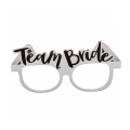 Miniatyrbilde 3 av 5: Utdrikningslag Papirbriller Rose Gold Team Bride White Bri C