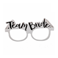 Pikkukuva 3 / 5: Polttarit Paperilasit Rose Gold Team Bride White Bri A