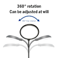 Pikkukuva 4 / 8: Akvaariot Clip-on Light Clamp LED-helmet Valot 360-asteinen kierto White