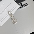 Pikkukuva 1 / 8: Cross Keychain Creative pyörivä reppuriipus Silver-A4