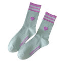 Miniatyrbilde 2 av 8: Sweet Style Dame Sokker aroon Farge Love Heart Brodert Cott A8