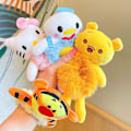 Pikkukuva 5 / 8: Talvi e Pehmo Sarjakuva Animal Scrunchie Naiset Tytöt Lapset Elasti A2