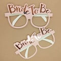 Pikkukuva 5 / 5: Polttarit Paperilasit Rose Gold Team Bride White Bri A