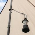 Pikkukuva 4 / 5: Metalliset koukut Universal Camping Outdoor Picnic Lyhty valo Black