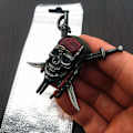 Pikkukuva 4 / 8: Car Styling 3D Metal Pirate Skull Emblem rintanappitarrat