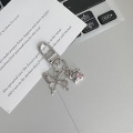 Pikkukuva 1 / 8: Cross Keychain Creative pyörivä reppuriipus Silver-A1