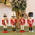 Miniatyrbilde 1 av 5: 1 Stk 13CM Nøtteknekker Puppet Soldat Juldekor Dukkeanheng