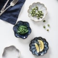 Miniatyrbillede 6 af 8: 1 Stk Keramisk Smagsfad Blomsterform Porcelænsnøddefad Lille N4