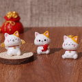 Pikkukuva 3 / 8: 1kpl e New Year sarjakuva Lucky Cat Micro Landscape Hartsi Cat Micr C