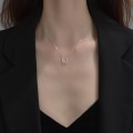 Miniatyrbillede 3 af 5: Hul sommerfuglehalskæde med Zircon Shining Animal Choker