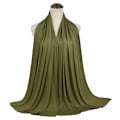 Miniatyrbilde 1 av 5: 1 stk Hijab skjerf For muslimske kvinner Sjal Hijabs Modal Woman Turba Army green