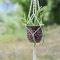 Pikkukuva 8 / 8: Pot Holder rame Ripustin Hanging er Basket Jute Braided Rope Cra C