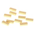 Pikkukuva 3 / 5: 10kpl/ set 1:12 Dollhouse Miniature Gold Bars Kolikkomalli Doll Ho