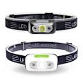 Miniatyrbild 3 av 8: USB Uppladdningsbar Strålkastare Rörelsesensor Ljusstark LED Running Fis black