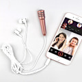 Pikkukuva 5 / 8: 3,5 mm:n karaokemikrofoni, kuuloke, kuulokemikrofoni, Mini Stereo Wi Gold