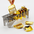 Miniatyrbilde 2 av 8: Universal rektangulær plastguide Kam Oppbevaringsboks Barber Hai Blue