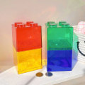 Miniatyrbild 5 av 5: s Shape Mynt Box Kid Money Bank Stapelbar förvaringsbox leksak Green