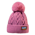 Miniatyrbilde 2 av 8: Vinterlue Ny fleecefôret varm ulllue n Style luehatt Fa White