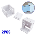 Pikkukuva 1 / 5: 2 kpl White Blind Brackets Low Profile Box Valkoinen asennusteline