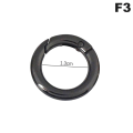 Miniatyrbillede 1 af 8: Spring Gate O Ring, der kan åbnes Nøglering Nøgle Lædertaske Håndtaske Bel F3