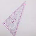 Miniatyrbild 5 av 5: Multifunktions linjal i triangulär skala Mät Plast Dressmaki Triangle Ruler