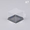 Miniatyrbilde 1 av 8: 1 stk. Oppbevaringsbokslokk Gemstone Display Mynt Clear Container Spes A7