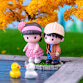 Miniatyrbild 4 av 8: Mini Pojke Flicka Modell Figurer Hantverk Lovers Figurer Par Mini A3