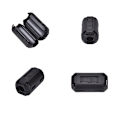 Miniatyrbillede 4 af 4: 5 stk 3,5 mm støjdæmper EMI RFI Clip Choke Ferrit Core Cab black