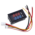 Miniatyrbillede 1 af 5: DC 10A Voltmeter Amperemeter LED Meter Måler Bil Motocykel Spænding