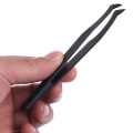 Miniatyrbillede 6 af 8: Buet lige spids pincet diamantmaleri pincet plast P B