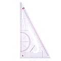 Miniatyrbild 1 av 5: Multifunktions linjal i triangulär skala Mät Plast Dressmaki Triangle Ruler
